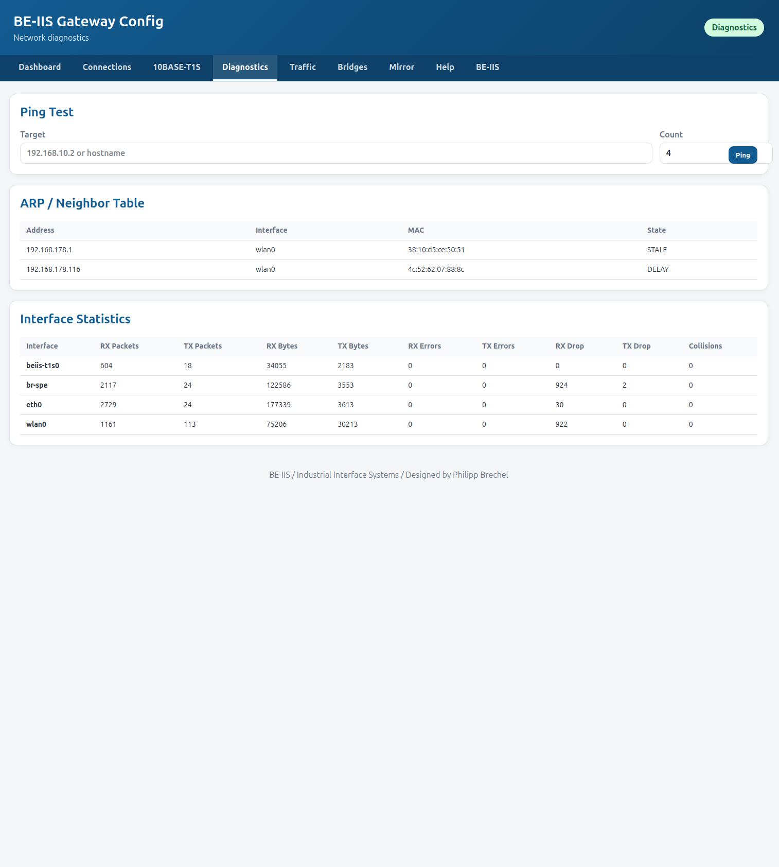 Traffic capture and diagnostics
