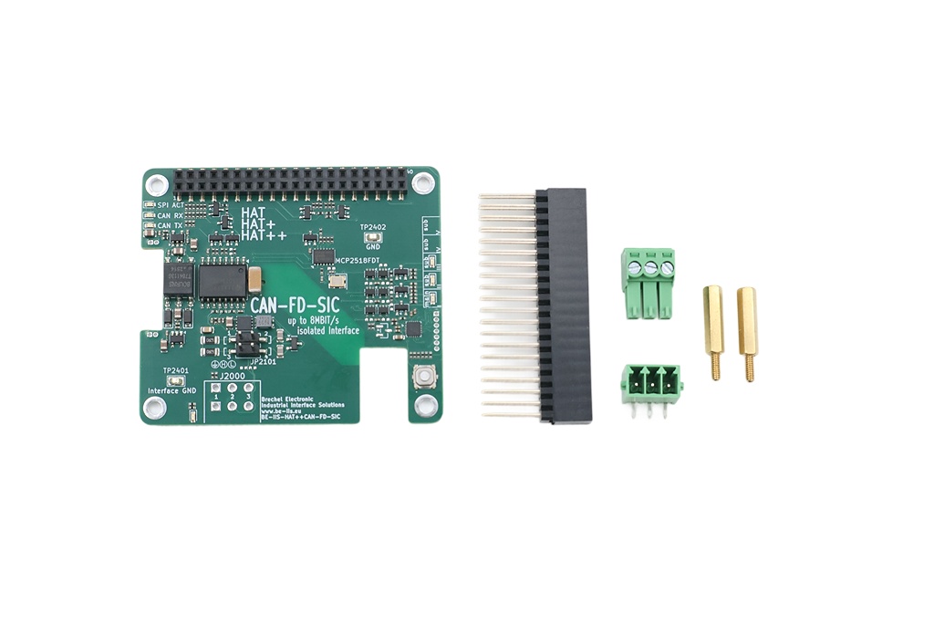 Isolated CAN FD (SIC) Industrial HAT++ for Raspberry Pi