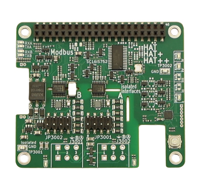 Isolated Dual RS-485 (Modbus) Industrial HAT++ for Raspberry Pi