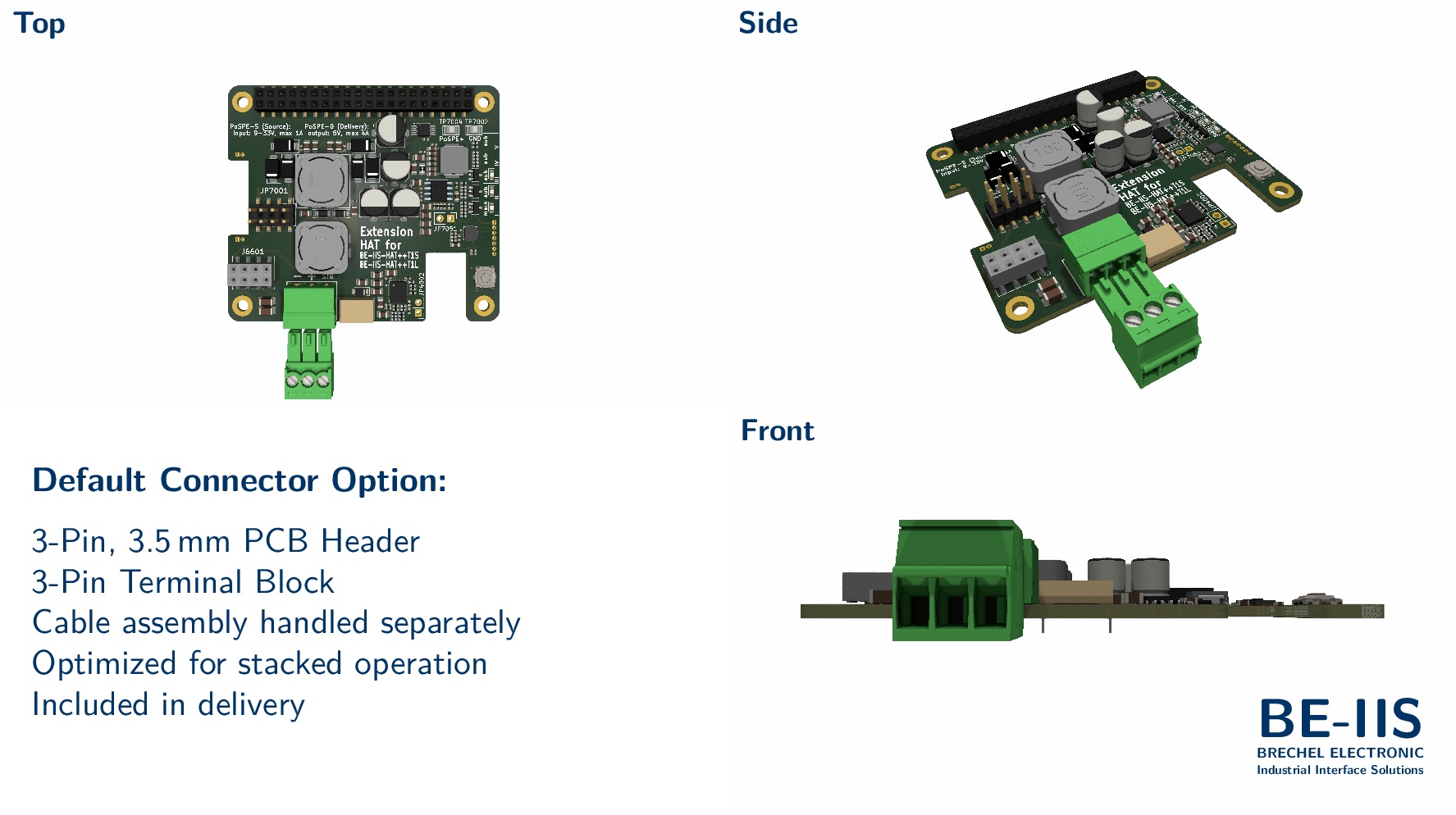 Power over SPE (PoSPE) Industrial HAT++ Add-on for Raspberry Pi