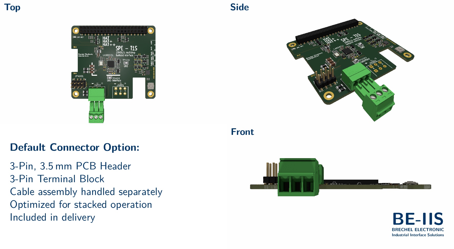 Isolated 10BASE-T1S Industrial Ethernet HAT++ for Raspberry Pi