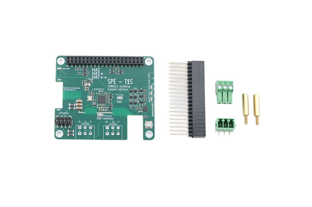 Isolated 10BASE-T1S Industrial Ethernet HAT++ for Raspberry Pi